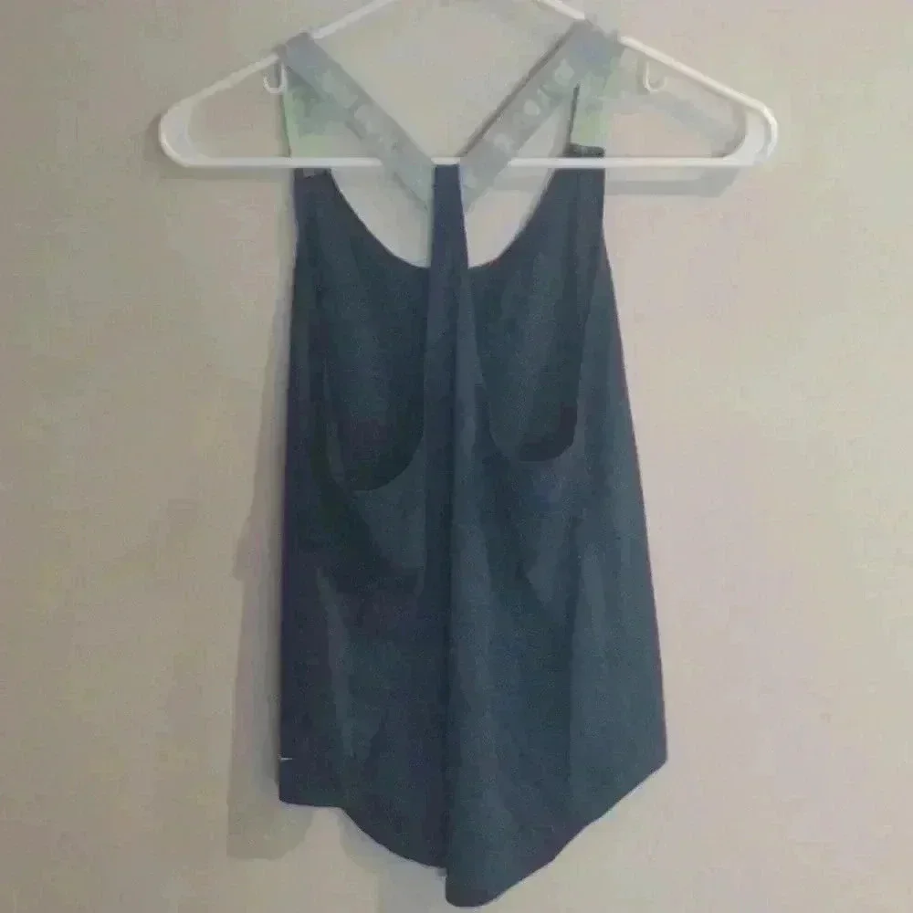 Nike Dri-Fit elastic workout navy blue top‎ size xsmall